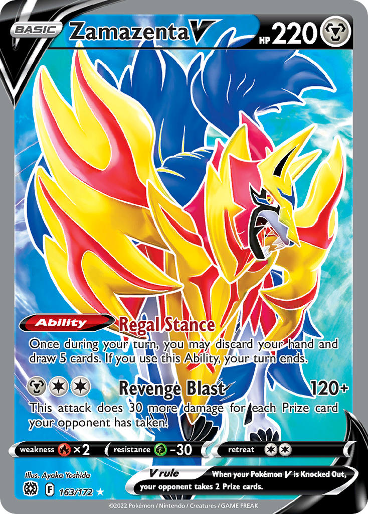 Zamazenta V 163/172 - POKEMON SWORD & SHIELD: BRILLIANT STARS