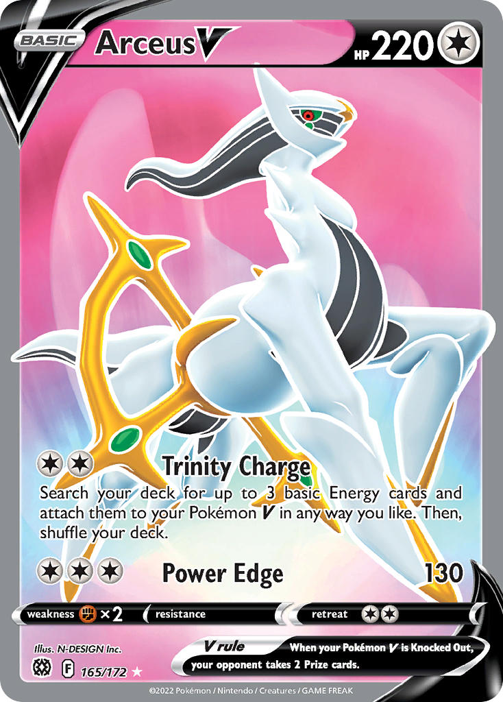 Arceus V 165/172 - POKEMON SWORD & SHIELD: BRILLIANT STARS