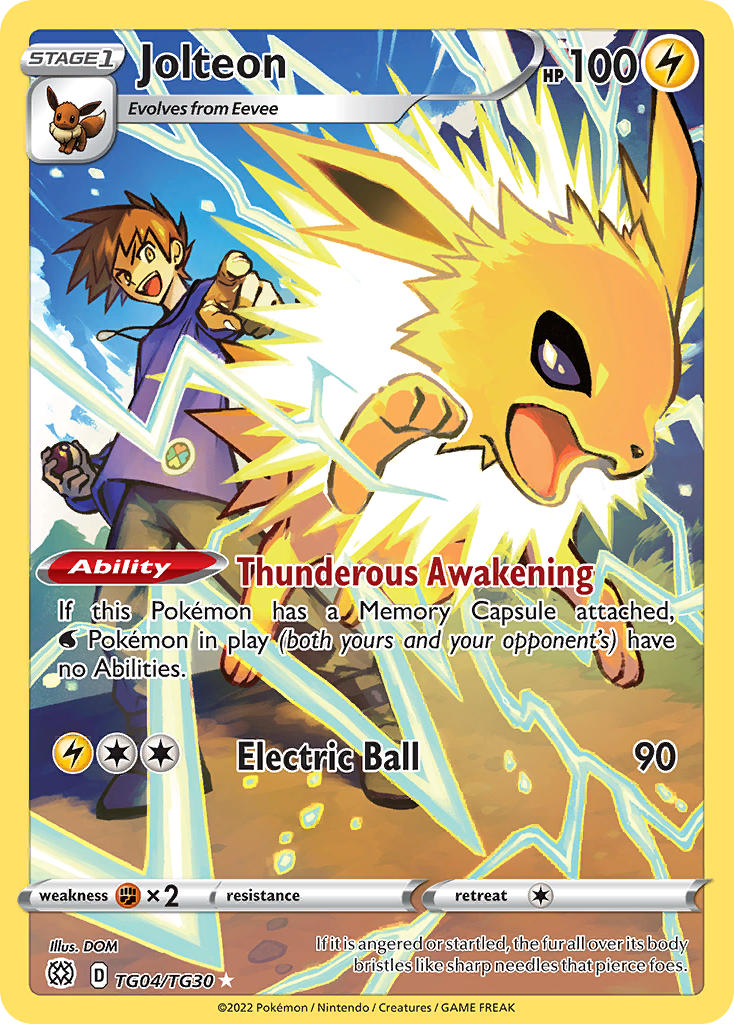 Jolteon TG04/TG30 - POKEMON SWORD & SHIELD: BRILLIANT STARS | TRAINER GALLERY