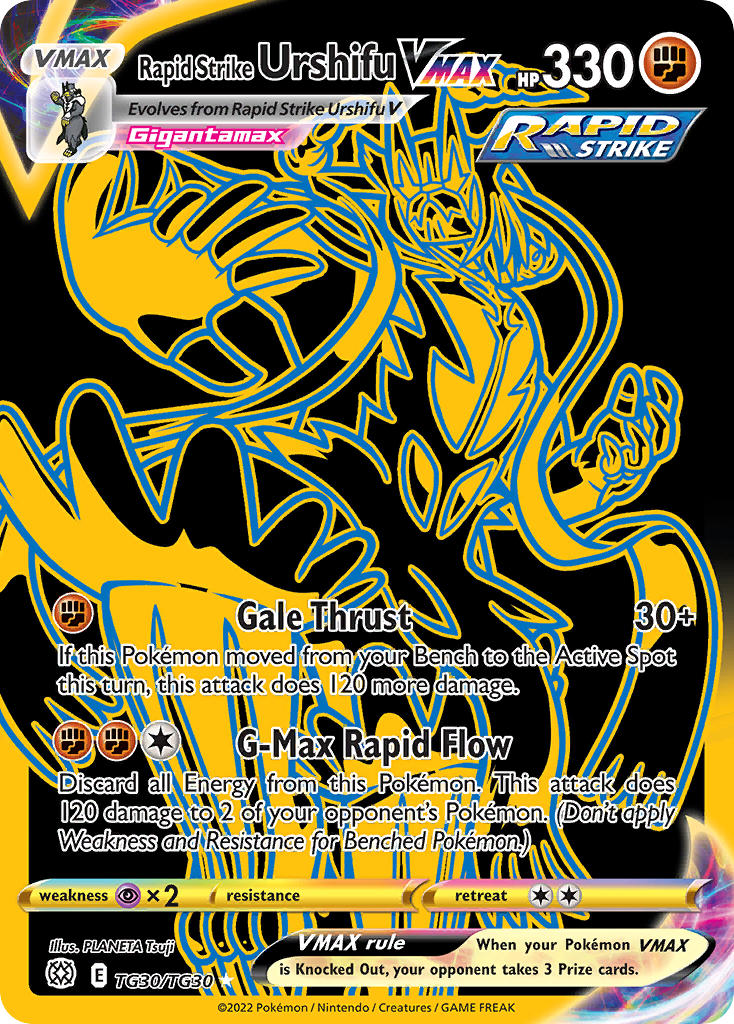 Rapid Strike Urshifu VMAX TG30/TG30 - POKEMON SWORD & SHIELD: BRILLIANT STARS | TRAINER GALLERY