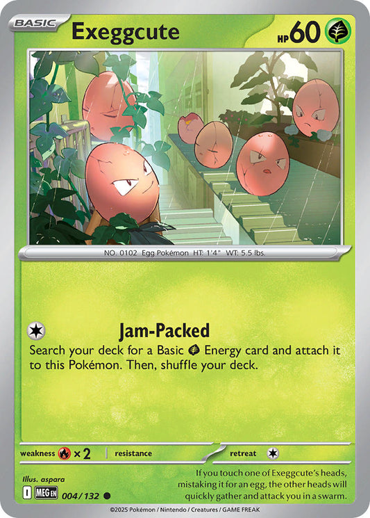 004/132 Exeggcute - MEGA EVOLUTION: BASE SET - Pokemon Single Card