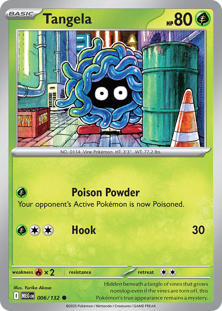 006/132 Tangela - MEGA EVOLUTION: BASE SET - Pokemon Single Card