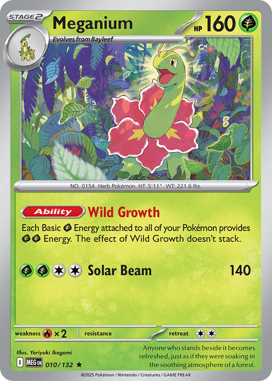 010/132 Meganium - MEGA EVOLUTION: BASE SET - Pokemon Single Card