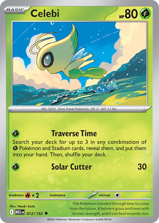 012/132 Celebi - MEGA EVOLUTION: BASE SET - Pokemon Single Card