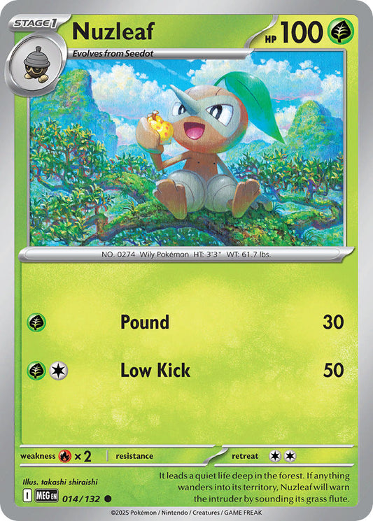 014/132 Nuzleaf - MEGA EVOLUTION: BASE SET - Pokemon Single Card