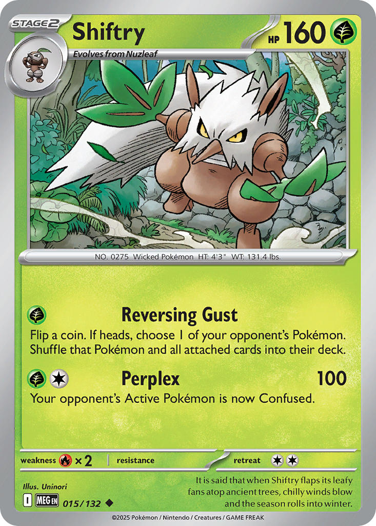 015/132 Shiftry - MEGA EVOLUTION: BASE SET - Pokemon Single Card