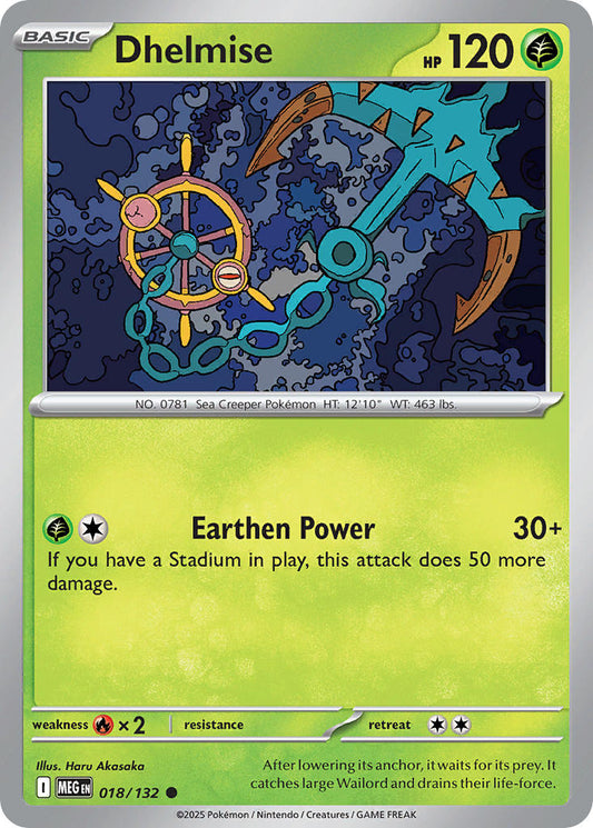 018/132 Dhelmise - MEGA EVOLUTION: BASE SET - Pokemon Single Card