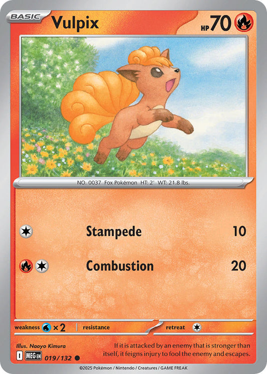 019/132 Vulpix - MEGA EVOLUTION: BASE SET - Pokemon Single Card
