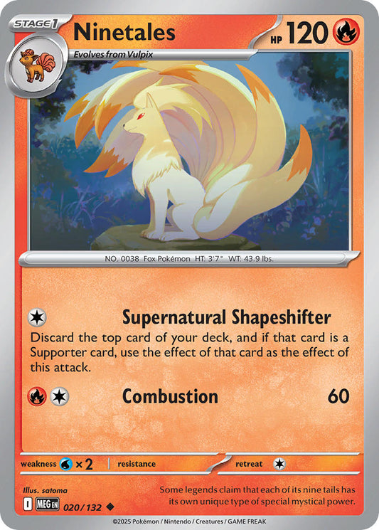 020/132 Ninetales - MEGA EVOLUTION: BASE SET - Pokemon Single Card