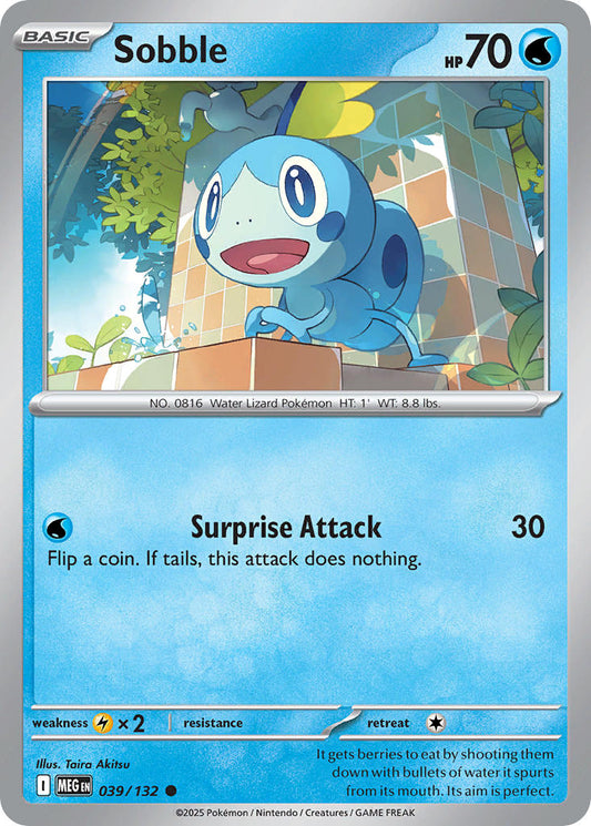 039/132 Sobble - MEGA EVOLUTION: BASE SET - Pokemon Single Card