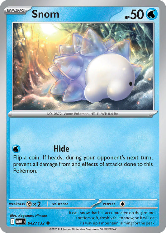 042/132 Snom - MEGA EVOLUTION: BASE SET - Pokemon Single Card