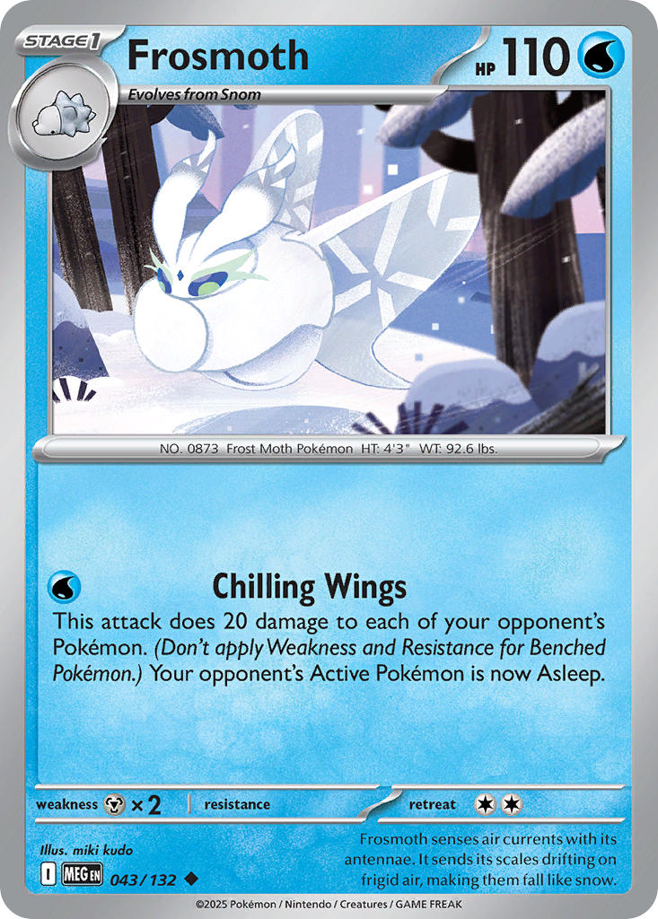 043/132 Frosmoth - MEGA EVOLUTION: BASE SET - Pokemon Single Card