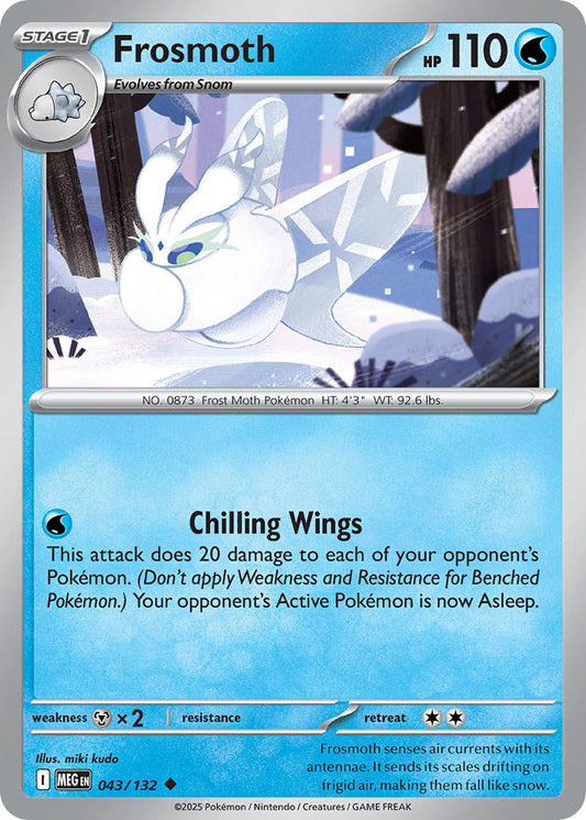 043/132 Frosmoth - MEGA EVOLUTION: BASE SET - Pokemon Single Card