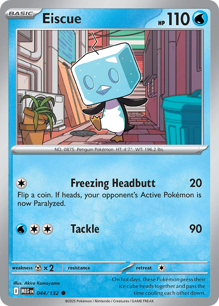 044/132 Eiscue - MEGA EVOLUTION: BASE SET - Pokemon Single Card