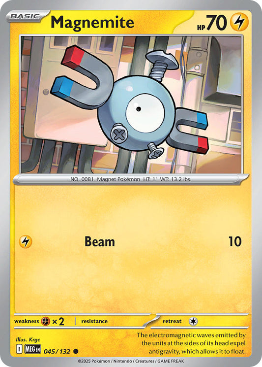 045/132 Magnemite - MEGA EVOLUTION: BASE SET - Pokemon Single Card