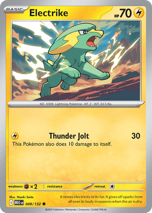 049/132 Electrike - MEGA EVOLUTION: BASE SET - Pokemon Single Card