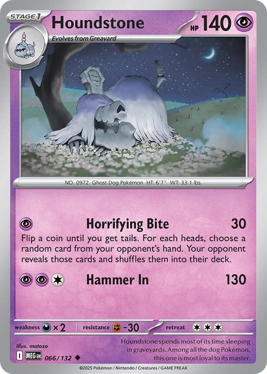 066/132 Houndstone - MEGA EVOLUTION: BASE SET - Pokemon Single Card