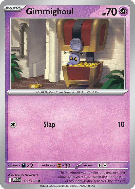 067/132 Gimmighoul - MEGA EVOLUTION: BASE SET - Pokemon Single Card