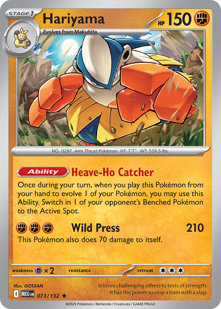 073/132 Hariyama - MEGA EVOLUTION: BASE SET - Pokemon Single Card