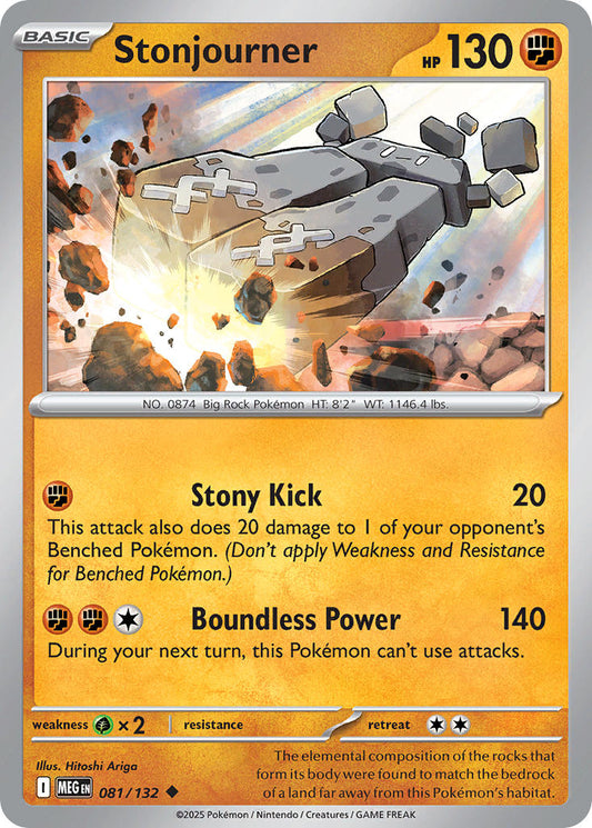 081/132 Stonjourner - MEGA EVOLUTION: BASE SET - Pokemon Single Card