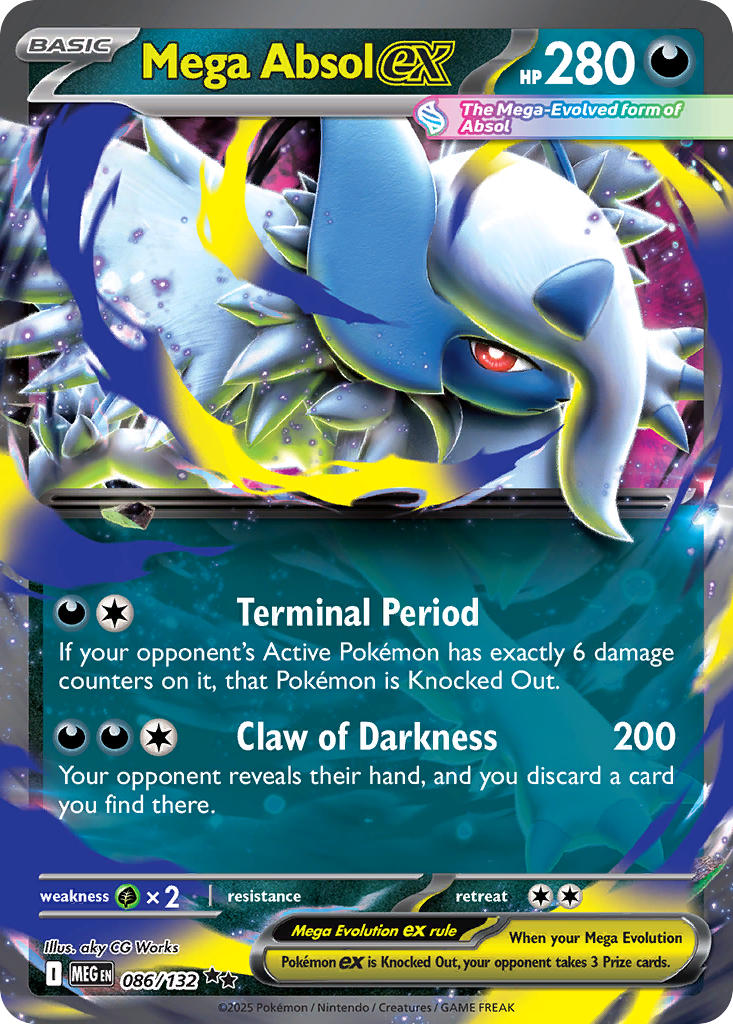 086/132 Mega Absol ex - MEGA EVOLUTION: BASE SET - Pokemon Single Card