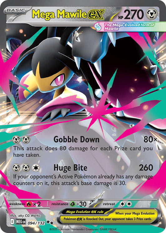 094/132 Mega Mawile ex - MEGA EVOLUTION: BASE SET - Pokemon Single Card
