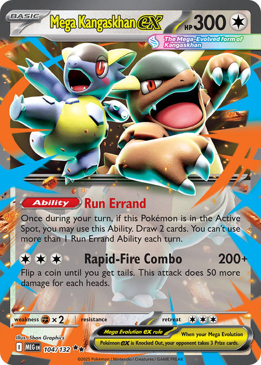 104/132 Mega Kangaskhan ex - MEGA EVOLUTION: BASE SET - Pokemon Single Card
