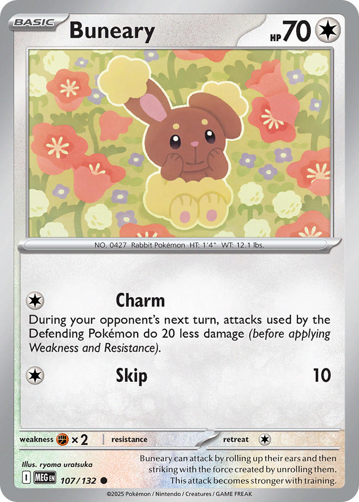 107/132 Buneary - MEGA EVOLUTION: BASE SET - Pokemon Single Card