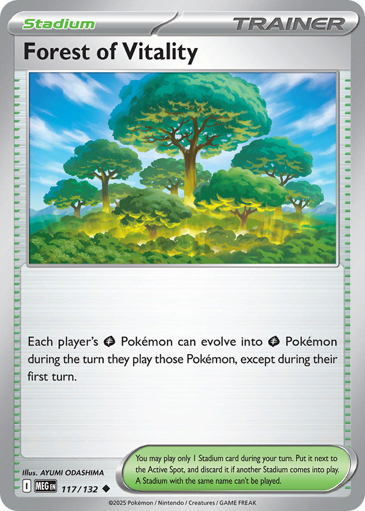 117/132 Forest of Vitality - MEGA EVOLUTION: BASE SET - Pokemon Single Card