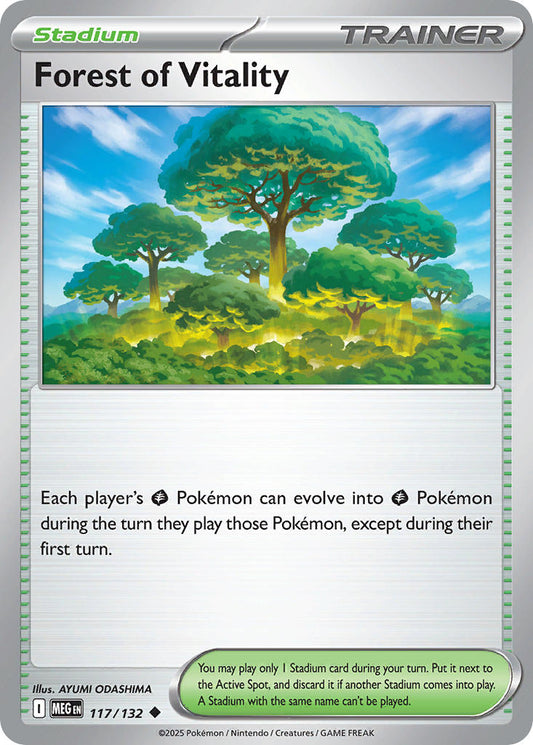 117/132 Forest of Vitality - MEGA EVOLUTION: BASE SET - Pokemon Single Card
