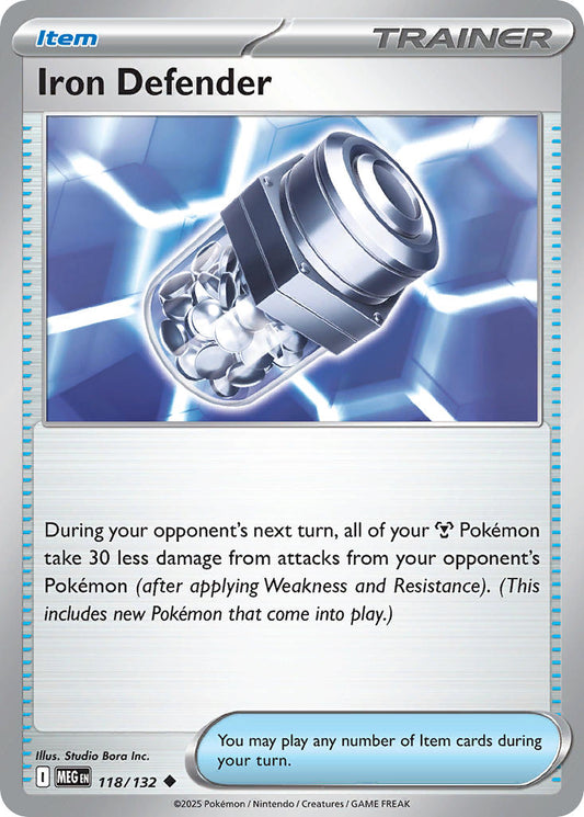 118/132 Iron Defender - MEGA EVOLUTION: BASE SET - Pokemon Single Card