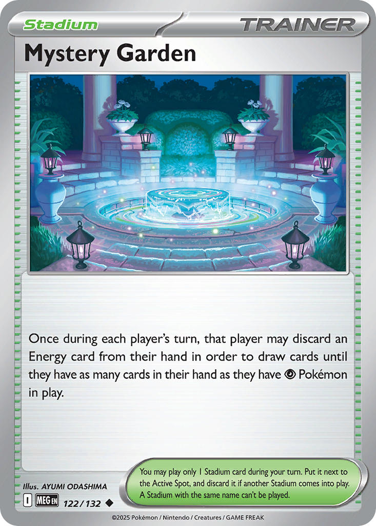 122/132 Mystery Garden - MEGA EVOLUTION: BASE SET - Pokemon Single Card