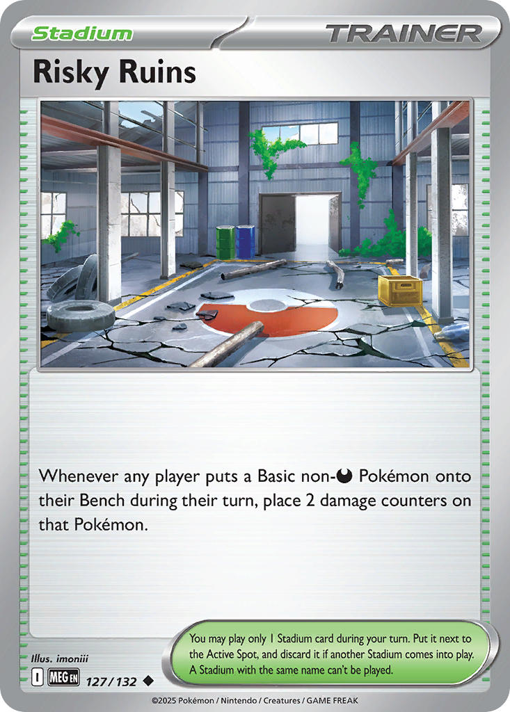 127/132 Risky Ruins - MEGA EVOLUTION: BASE SET - Pokemon Single Card
