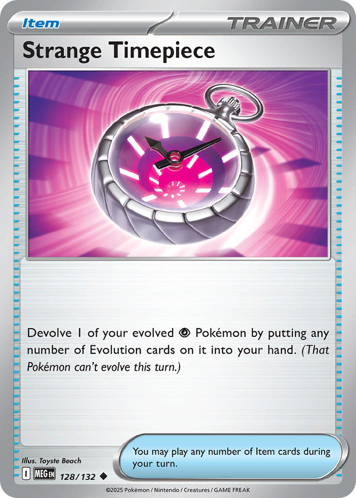 128/132 Strange Timepiece - MEGA EVOLUTION: BASE SET - Pokemon Single Card