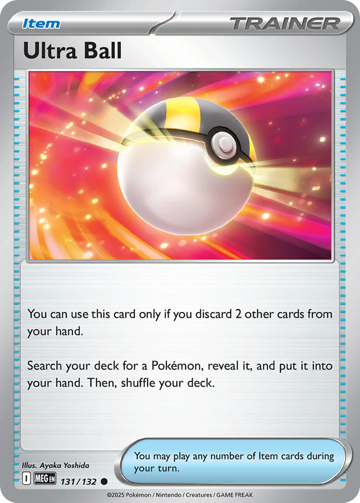 131/132 Ultra Ball - MEGA EVOLUTION: BASE SET - Pokemon Single Card