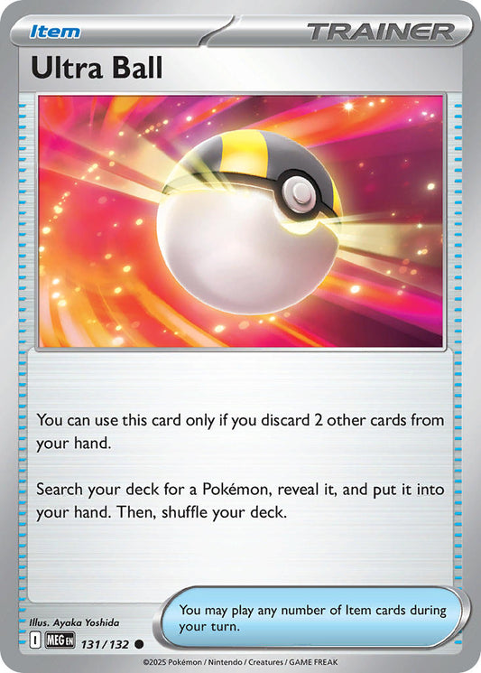 131/132 Ultra Ball - MEGA EVOLUTION: BASE SET - Pokemon Single Card