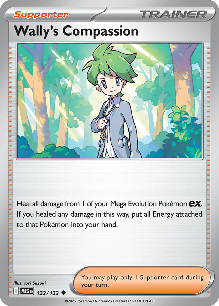 132/132 Wally's Compassion - MEGA EVOLUTION: BASE SET - Pokemon Single Card