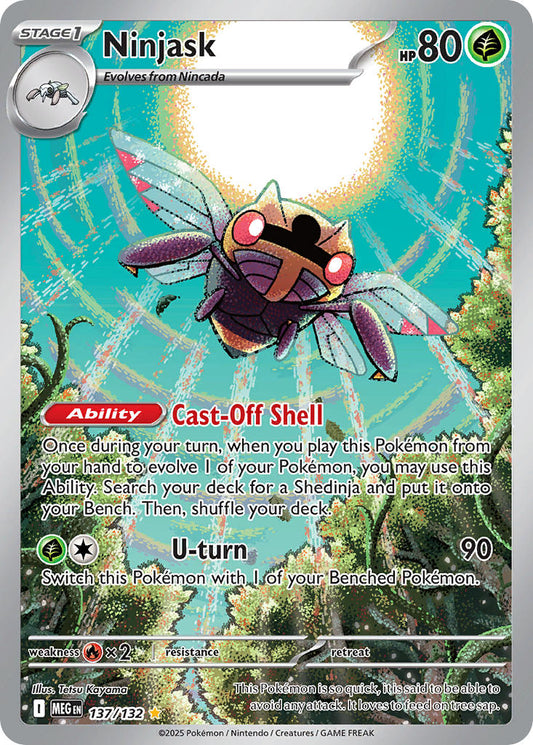 137/132 Ninjask - MEGA EVOLUTION: BASE SET - Pokemon Single Card