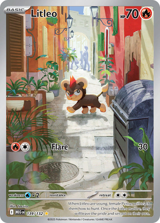 139/132 Litleo - MEGA EVOLUTION: BASE SET - Pokemon Single Card