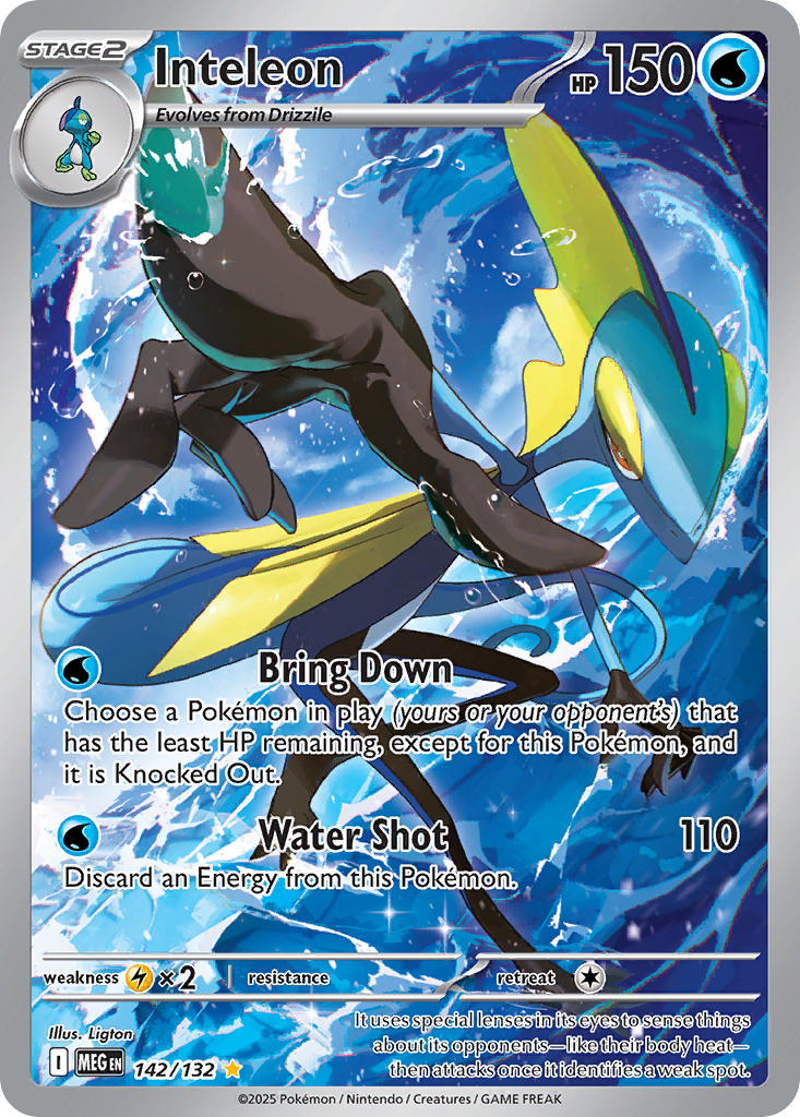 142/132 Inteleon - MEGA EVOLUTION: BASE SET - Pokemon Single Card