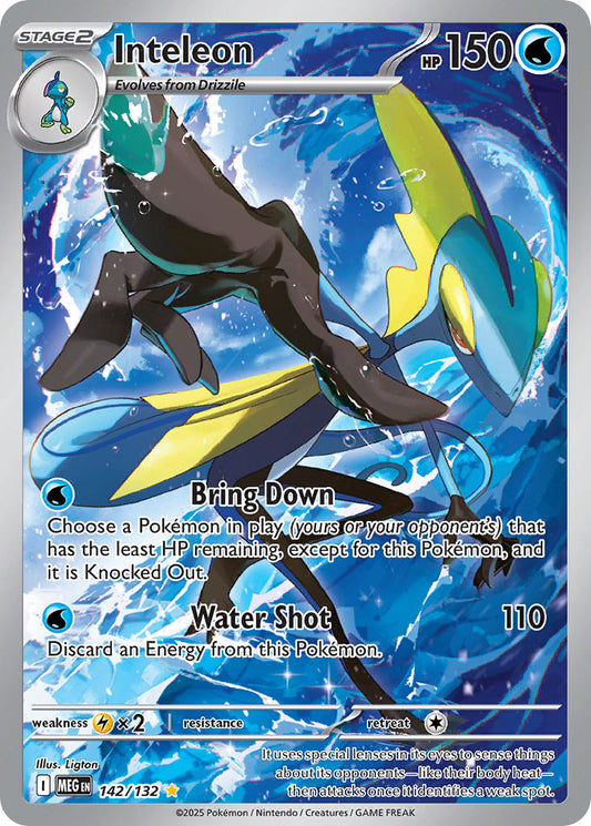 142/132 Inteleon - MEGA EVOLUTION: BASE SET - Pokemon Single Card