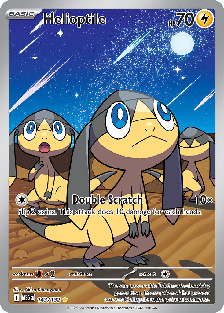 143/132 Helioptile - MEGA EVOLUTION: BASE SET - Pokemon Single Card
