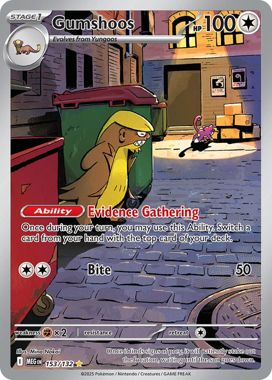 153/132 Gumshoos - MEGA EVOLUTION: BASE SET - Pokemon Single Card