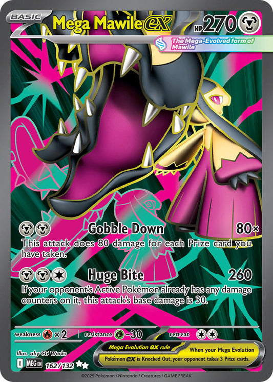 162/132 Mega Mawile ex - MEGA EVOLUTION: BASE SET - Pokemon Single Card