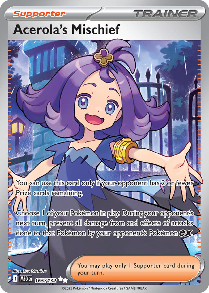 165/132 Acerola's Mischief - MEGA EVOLUTION: BASE SET - Pokemon Single Card