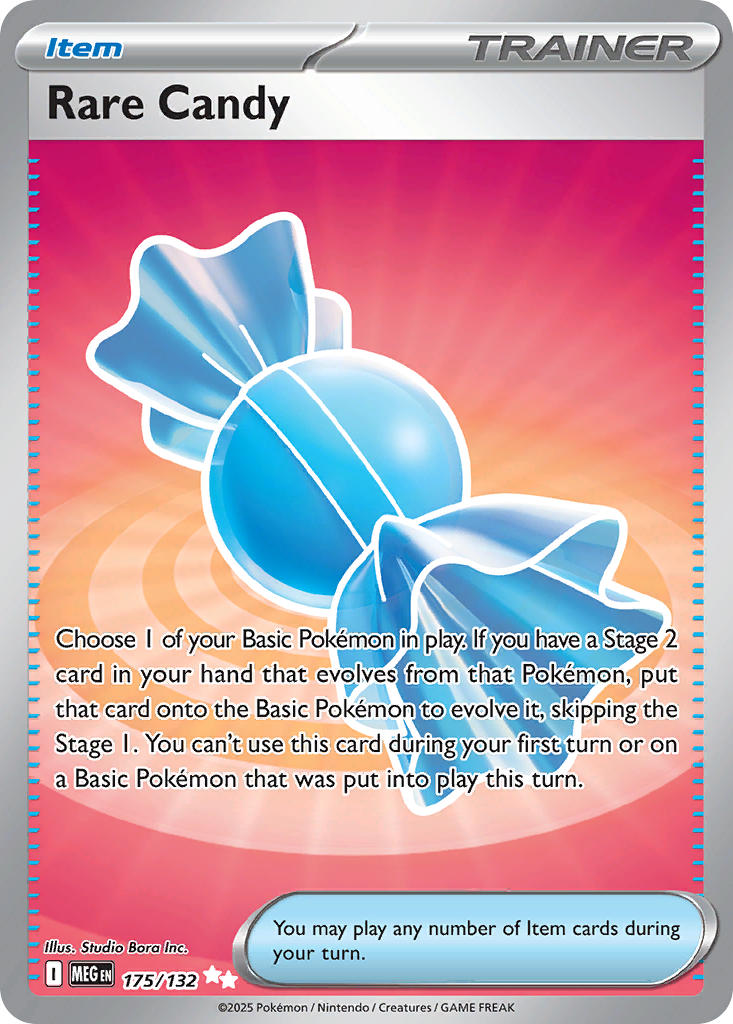 175/132 Rare Candy - MEGA EVOLUTION: BASE SET - Pokemon Single Card