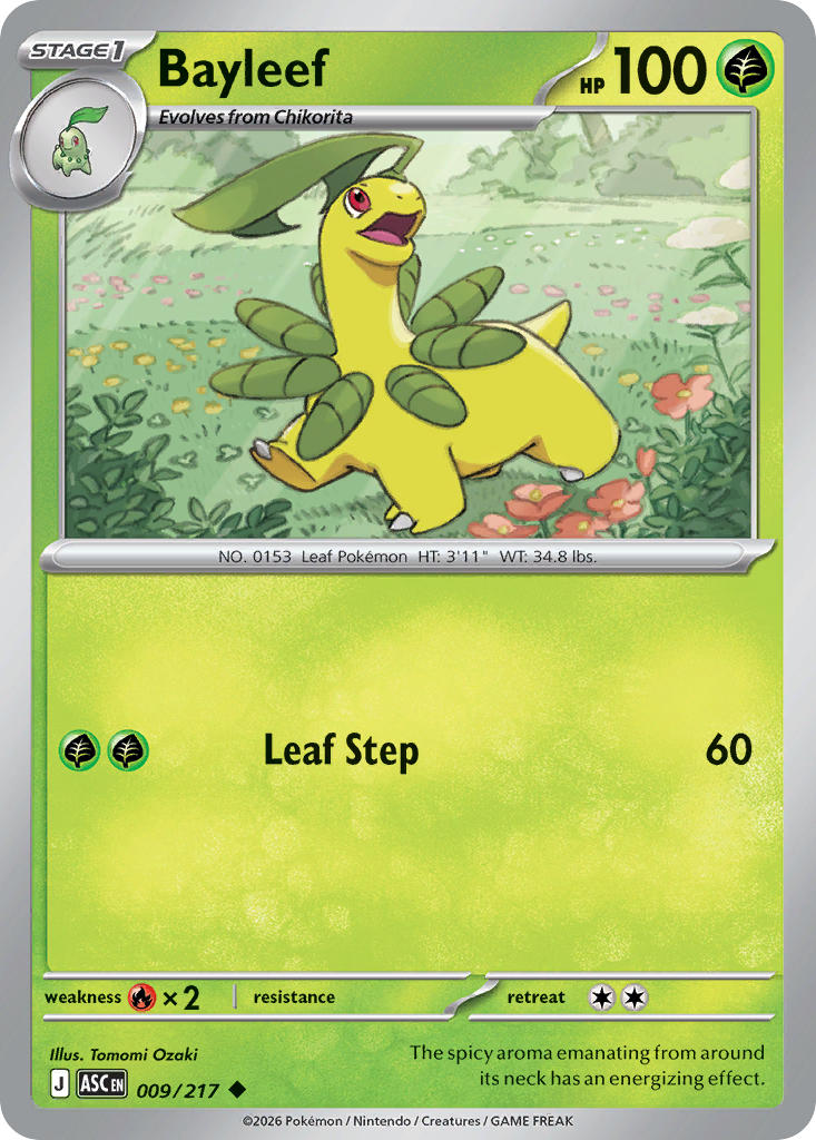 Bayleef 009/217 - POKEMON MEGA EVOLUTION: ASCENDED HEROES