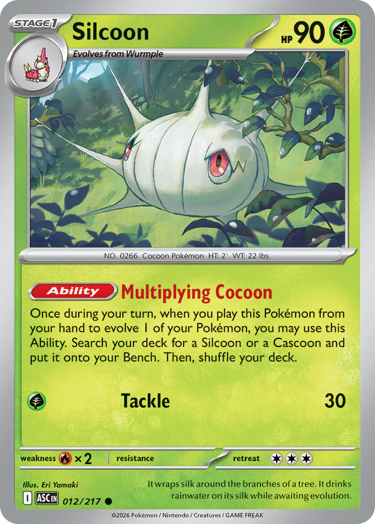 Silcoon 012/217 - POKEMON MEGA EVOLUTION: ASCENDED HEROES