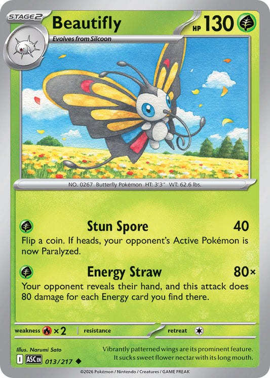 Beautifly 013/217 - POKEMON MEGA EVOLUTION: ASCENDED HEROES