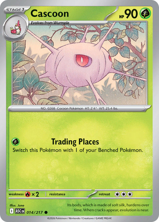 Cascoon 014/217 - POKEMON MEGA EVOLUTION: ASCENDED HEROES